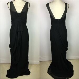 Vera wang Chiffon Illusion gown size 6